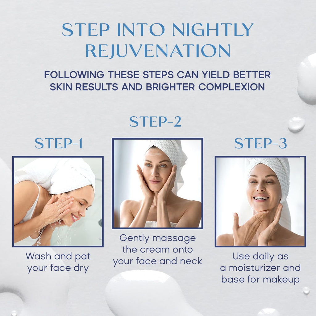 Hyaluronic & Collagen Face Moisturizer – Deep Hydration & Firming Night Cream for Dry or Dull Skin – Dermatologist Tested, anti Aging, Korean Skin Care, Vegan, Clean Beauty – 1.69 Fl Oz