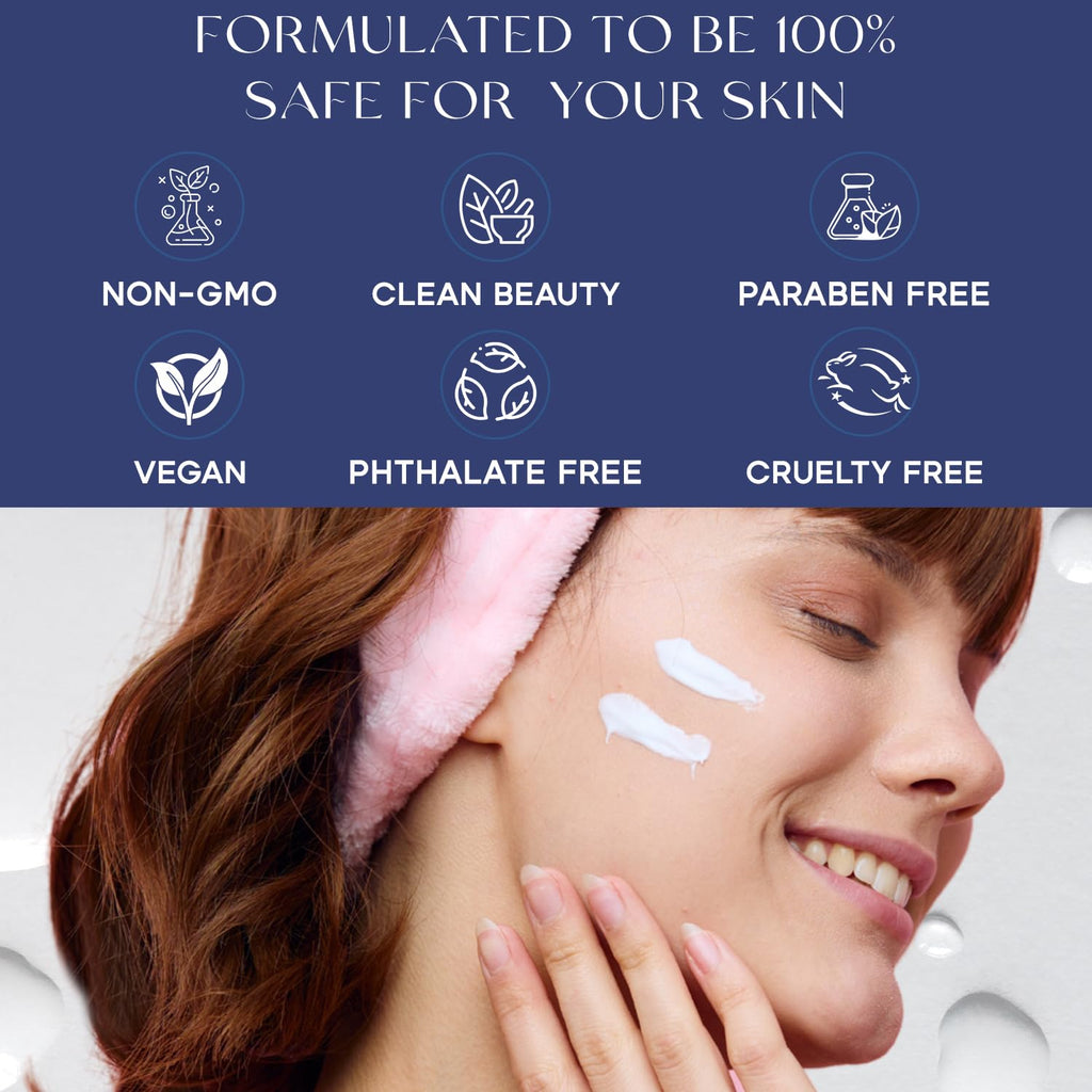 Hyaluronic & Collagen Face Moisturizer – Deep Hydration & Firming Night Cream for Dry or Dull Skin – Dermatologist Tested, anti Aging, Korean Skin Care, Vegan, Clean Beauty – 1.69 Fl Oz