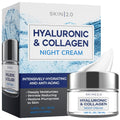 Hyaluronic & Collagen Face Moisturizer – Deep Hydration & Firming Night Cream for Dry or Dull Skin – Dermatologist Tested, anti Aging, Korean Skin Care, Vegan, Clean Beauty – 1.69 Fl Oz