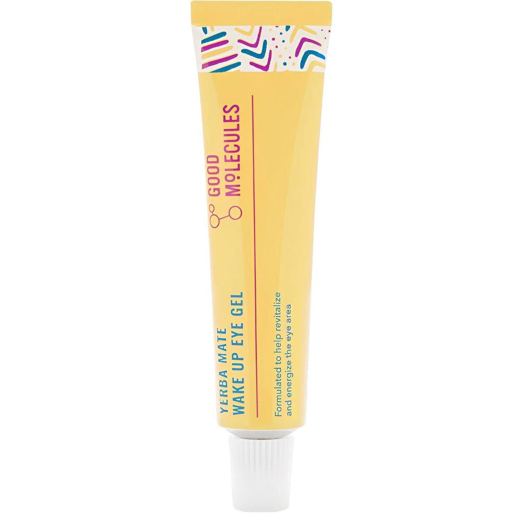 Yerba Mate Wake up Eye Gel, Hydrating under Eye Gel Cream with Hyaluronic Acid and Caffeine, Target Dark Circles and Puffiness, Skin Care for Face, 0.5 Fl Oz