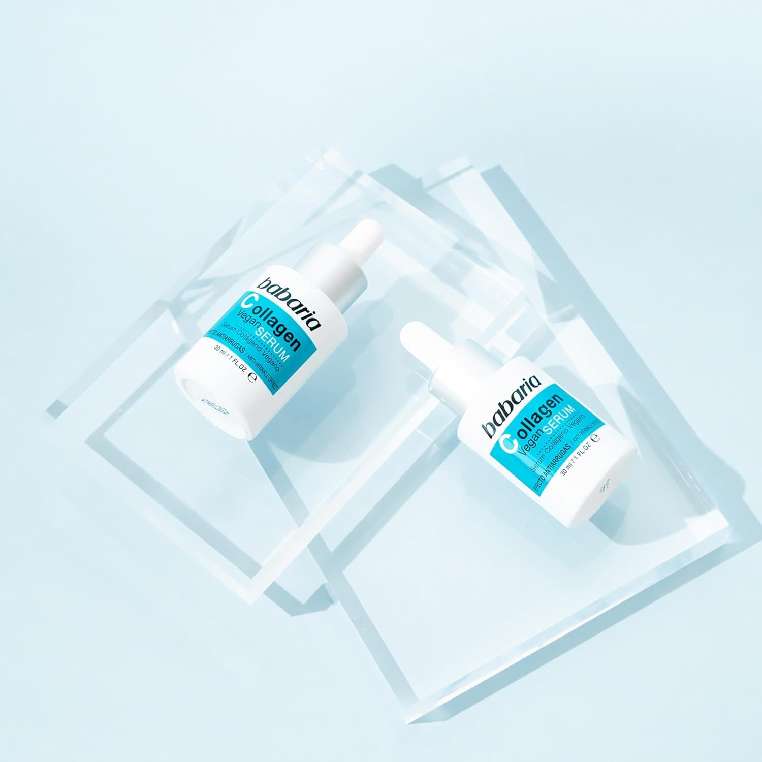 Collagen Vegan Serum - Face Serum Made from Wild Plants - Skin Care for Skin Elasticity and Firmness - Anti-Aging Serum for Face - 1 Oz