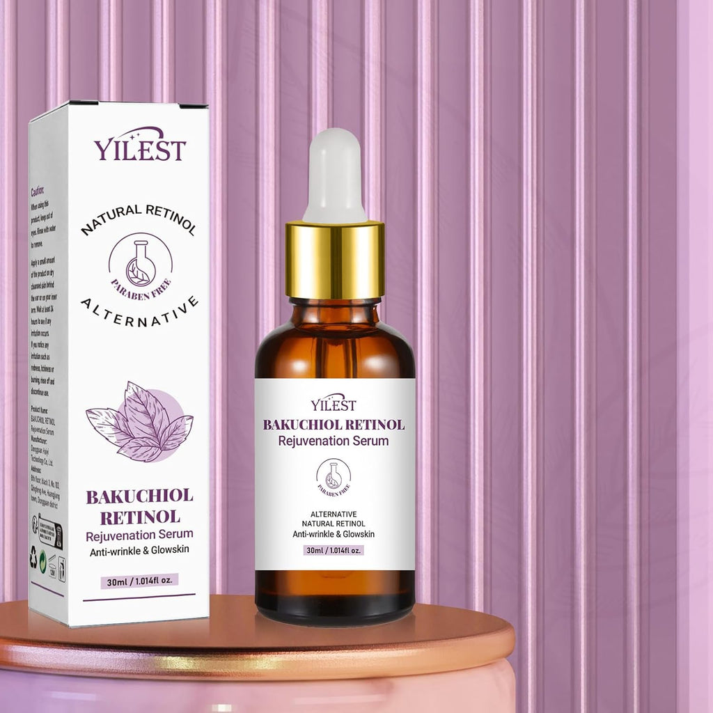 2PCS Bakuchiol Retinol Serum Retinol Rejuvenation Serum,For All Skin