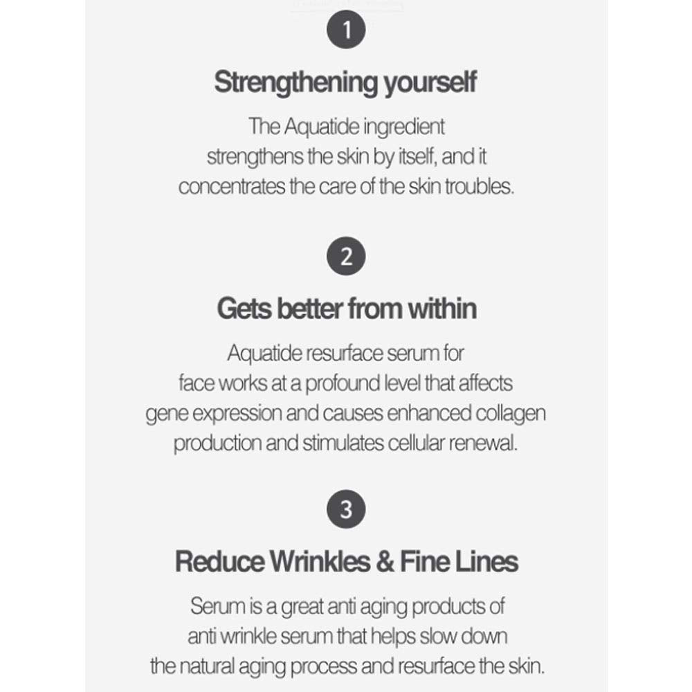 Aquatide Resurface Serum 50Ml,Korean Facial Serum,Korean Skin Care,Resurface Serum,Facial Serum,Hyaluronic Acid Serum