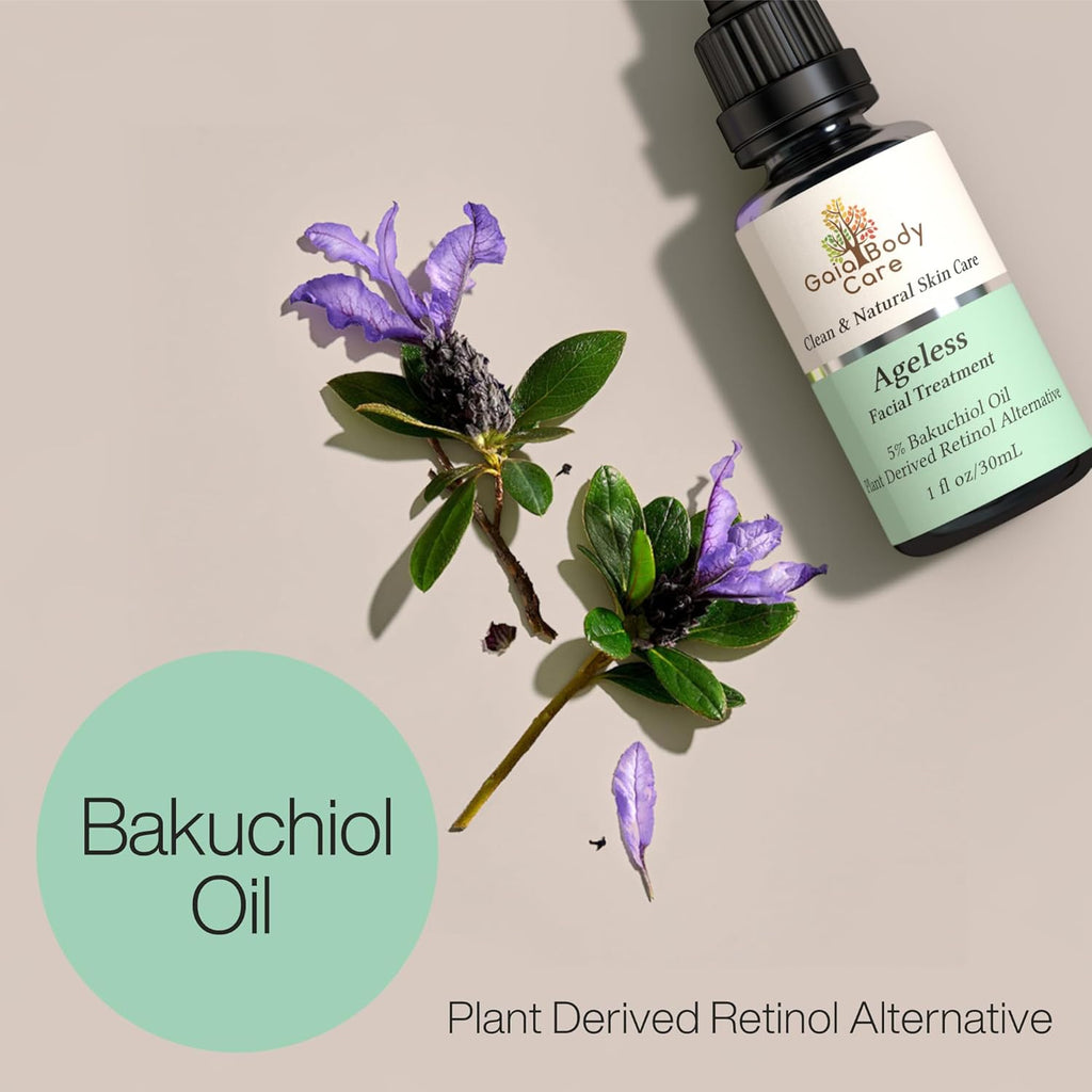 5% Bakuchiol Oil Organic - anti Aging, anti Wrinkle, Reduces Fine Lines, Smooths Skin, Hydrates - Botanical Vegan - Natural Retinol Alternative Facial Oil (1Oz, Rose)